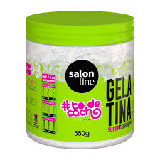 GELATINA SALON LINE 550G TÔ DE CACHO SUPER DEFINICÂO