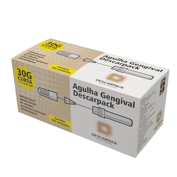 AGULHA GENGIVAL Tipo: 25x0.30 30G