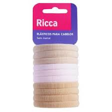 ELASTICO PARA CABELO RICCA GROSSO COM 6 UNIDADES BLONDIE