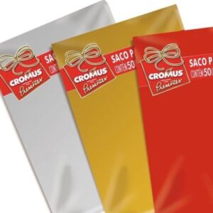 Cromus Saco Metal  25x37 Sortido 3 Cores Pt50un