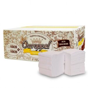 PAPEL HIGIÊNICO FOLHA DUPLA Tipo:OUROPPEL INTERFOLHA C/10000