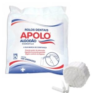Algodão Tipo: ROLO DENTAL C/100 APOLO - PACOTE