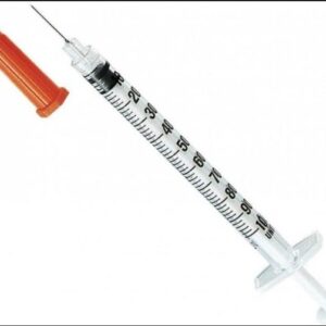 1ML SERINGA C/AGULHA T. LARANJA - kit com 10unids UNIQMED