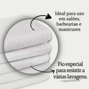 Toalha Branca de Lavabo para Salão de Beleza Barbeiro