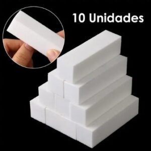 10 BLOCOS lixar/polir unhas manicure - Pct